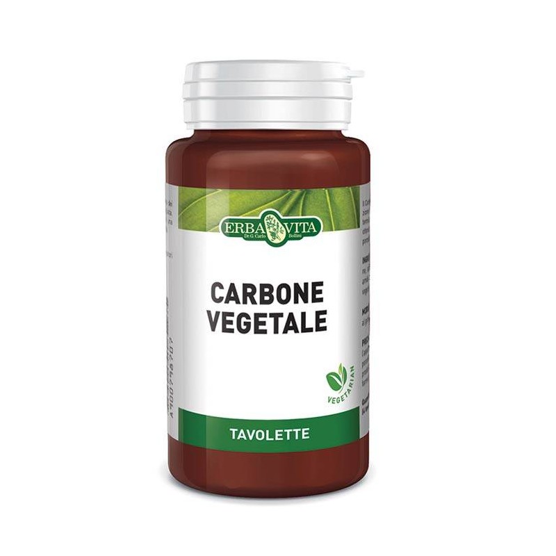 Carbone vegetale 100 compresse Erbavita