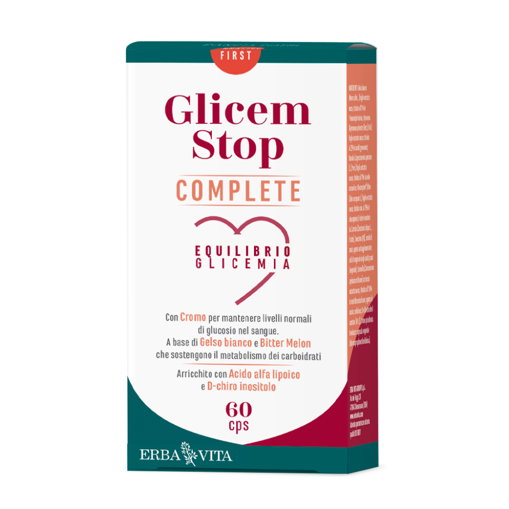 Glicem Stop complete 60 capsule - Erbavita