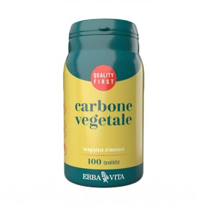 Carbone vegetale 100 compresse  Erbavita
