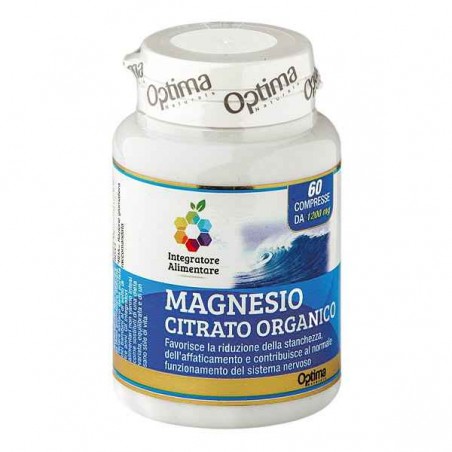 Magnesio Citrato Organico - Optima Naturals 60 cp